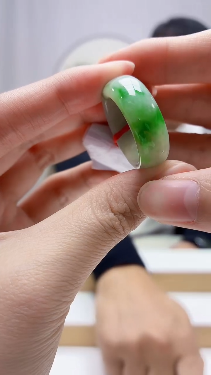 未镶嵌定制翡翠4898zm-毛货挂件扳指110