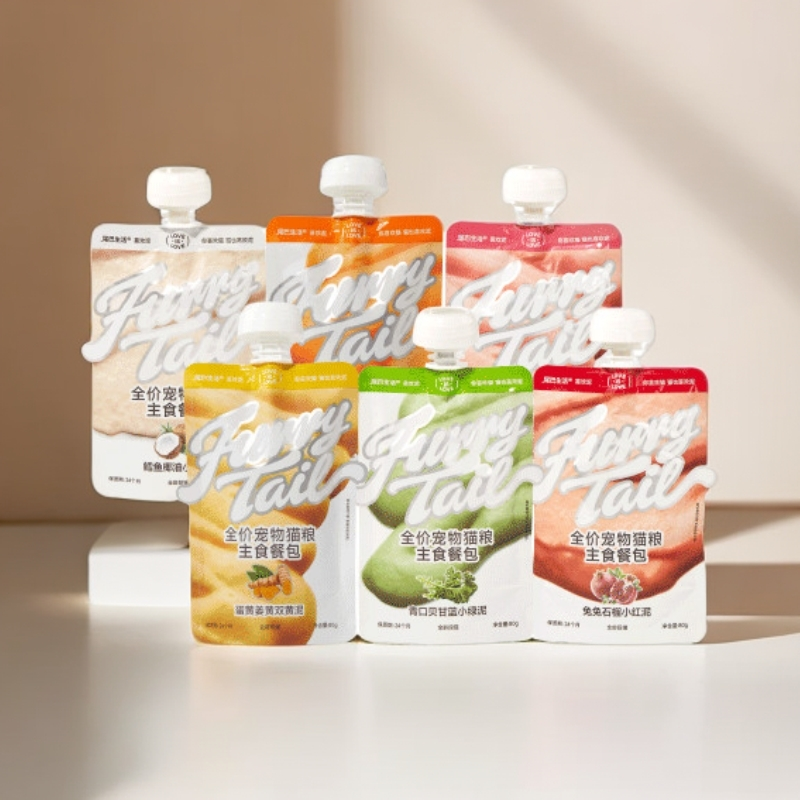 【主播专属链接】尾巴生活吸吸酱彩虹口味主食餐包口味随机散发无盒
