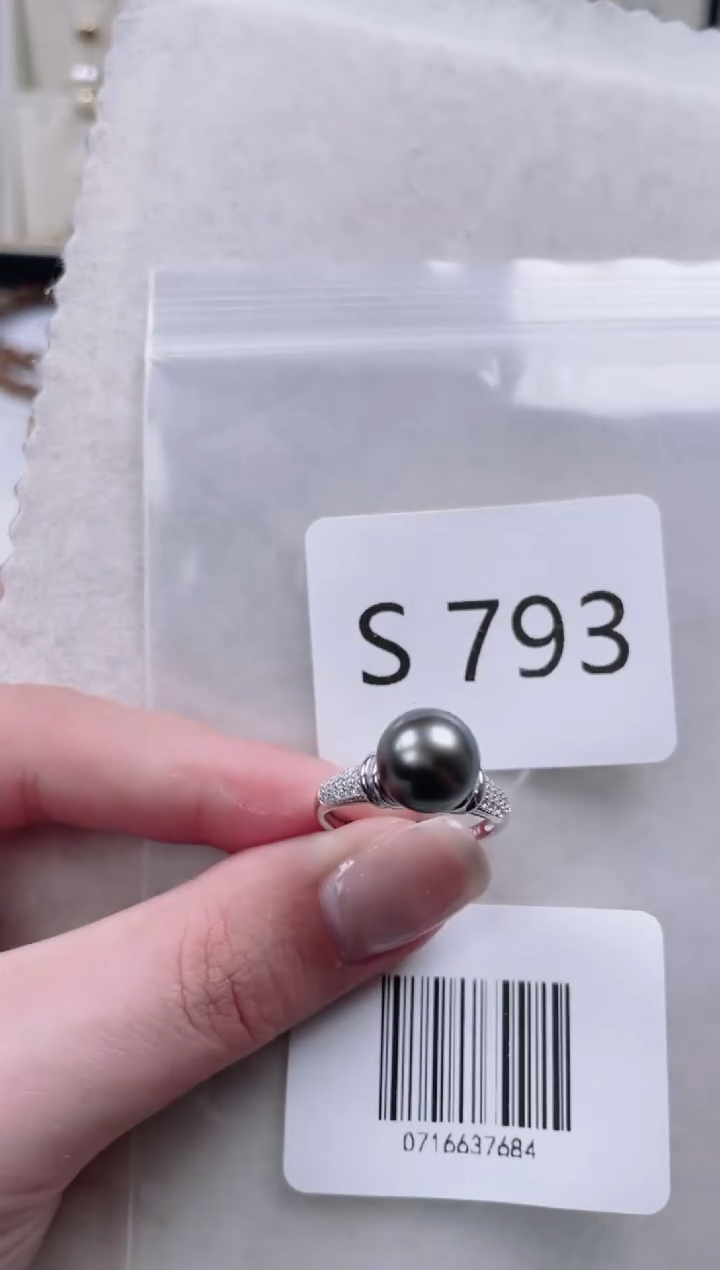 【闪购商品】海水珍珠戒指银S925镶嵌S793