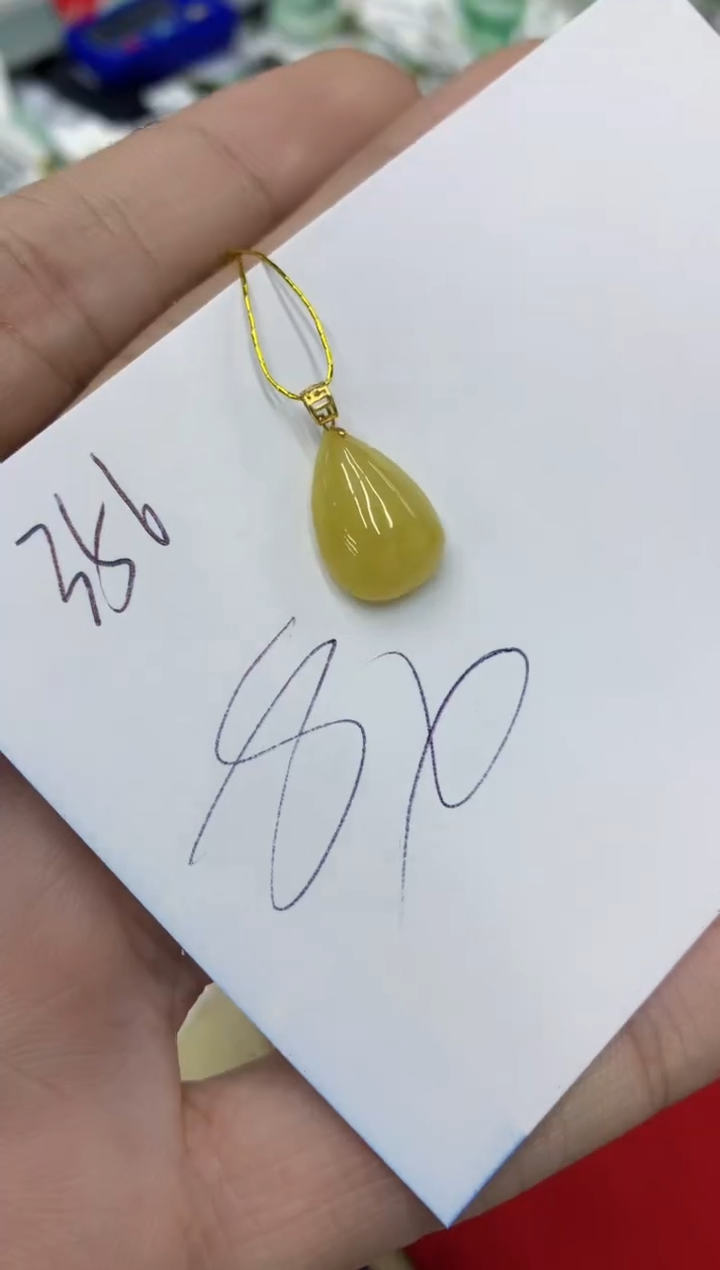 【闪购商品】翡翠颈饰18K金镶嵌号链接1111111