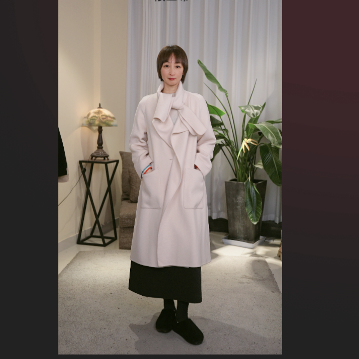【YLANGENE】简约百搭毛呢大衣044-1