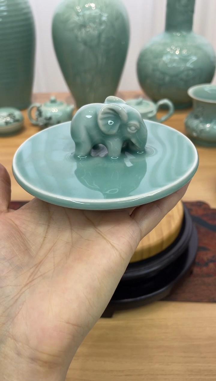 特价福利 微瑕 慧仙青瓷