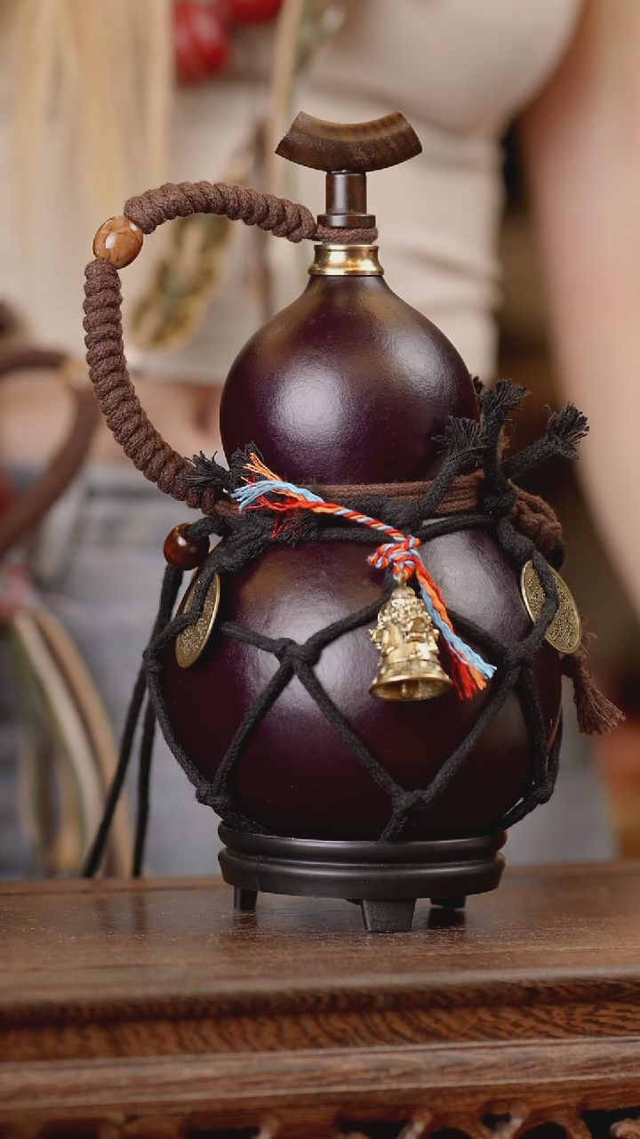 132号精品天然大漆酒葫芦一物一拍~