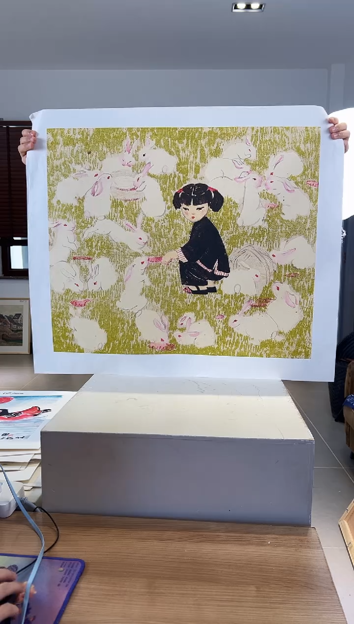 【闪购商品】版画限量亲签盖章版画S