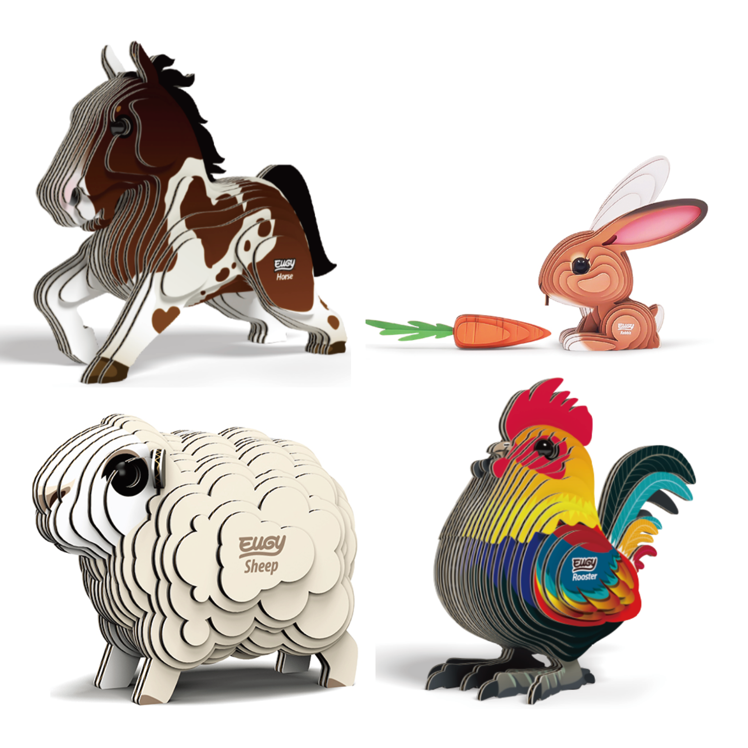 TEAMGREEN【农场动物系列】EUGY 3D立体纸拼图