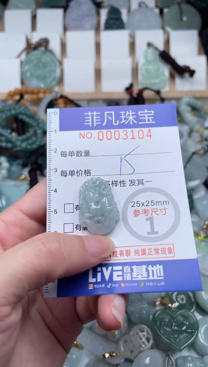 翡翠未镶嵌颈饰00..3104