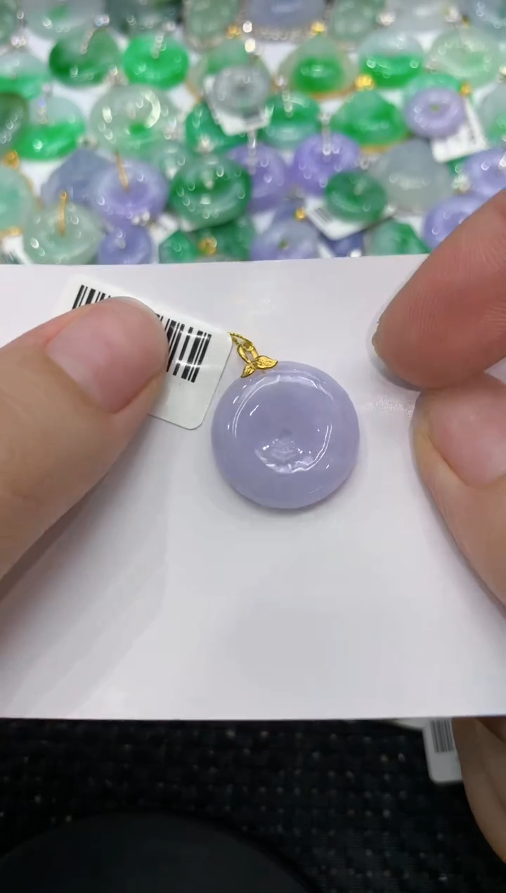 【闪购商品】翡翠颈饰18K金镶嵌11111111111