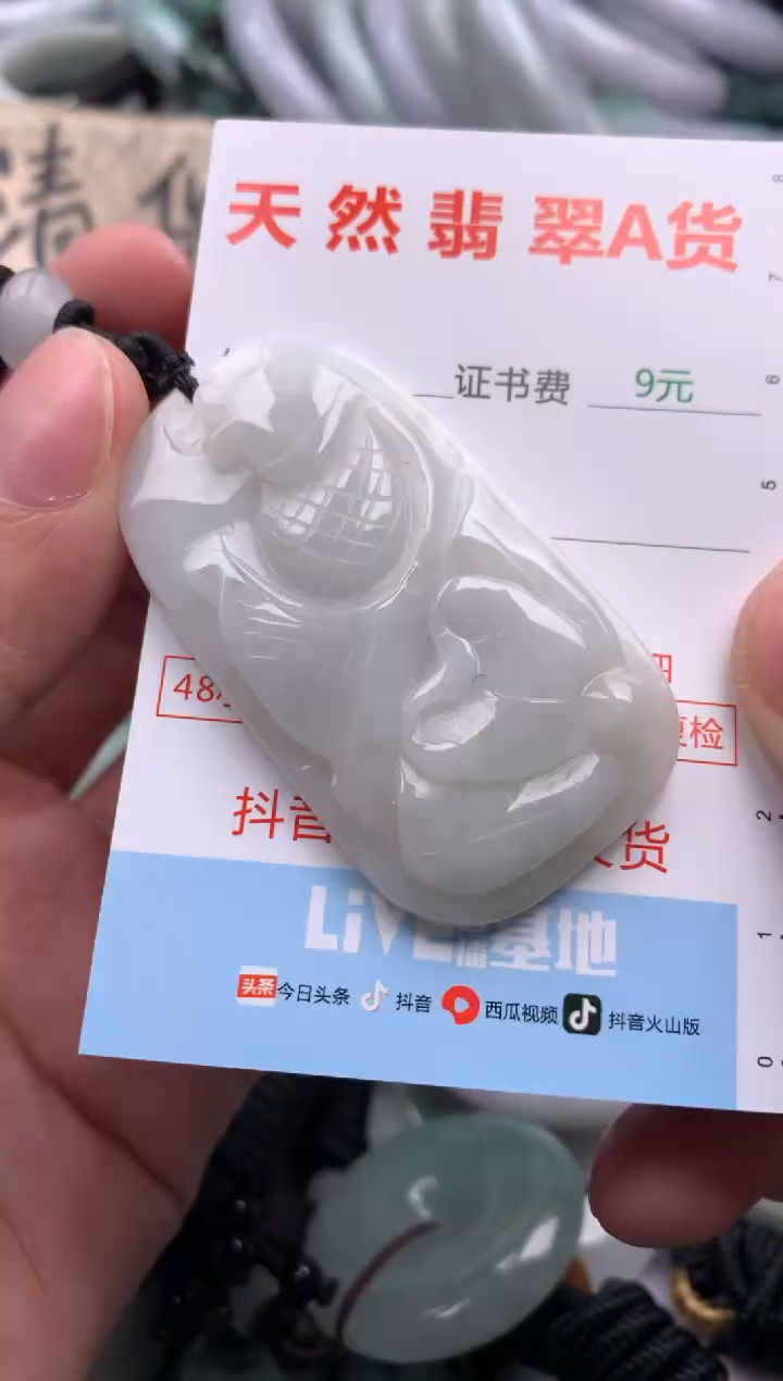 翡翠未镶嵌吊坠(不含链)1
