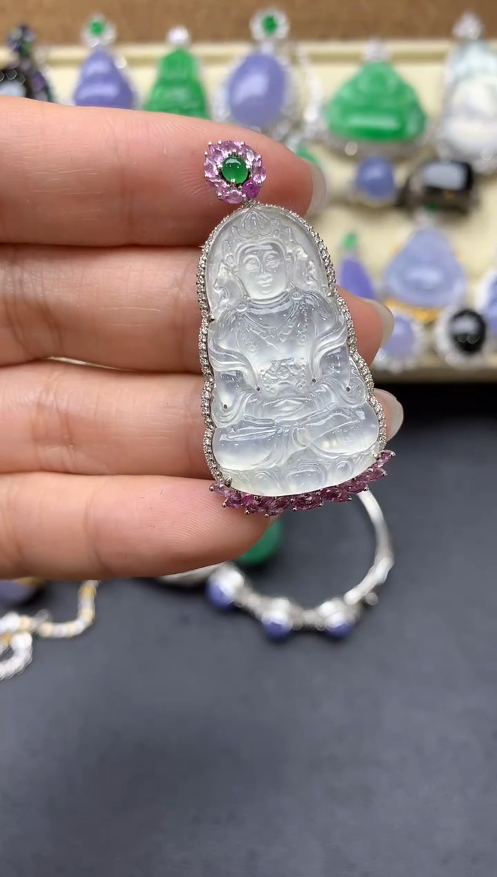 【闪购商品】翡翠颈饰18K金镶嵌584-中国好珍宝