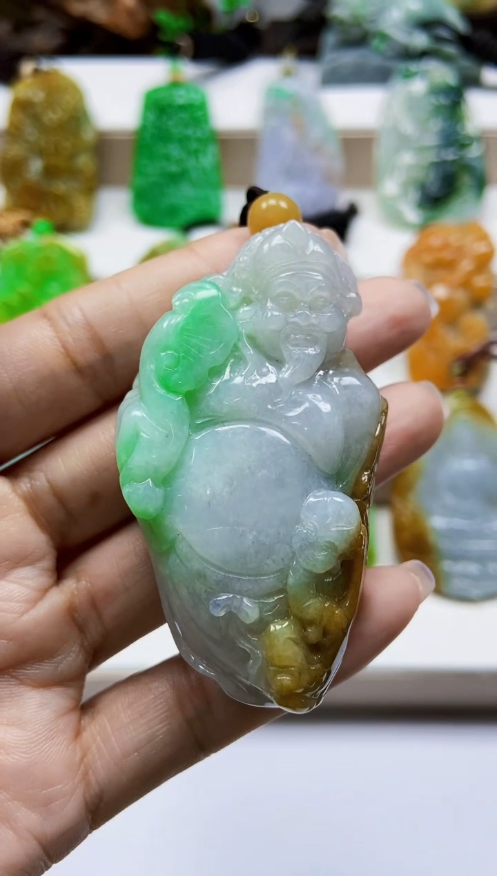 颈饰未镶嵌翡翠翡翠A货