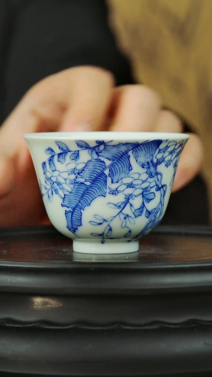 【闪购商品】杯子青堂造物青花花鸟