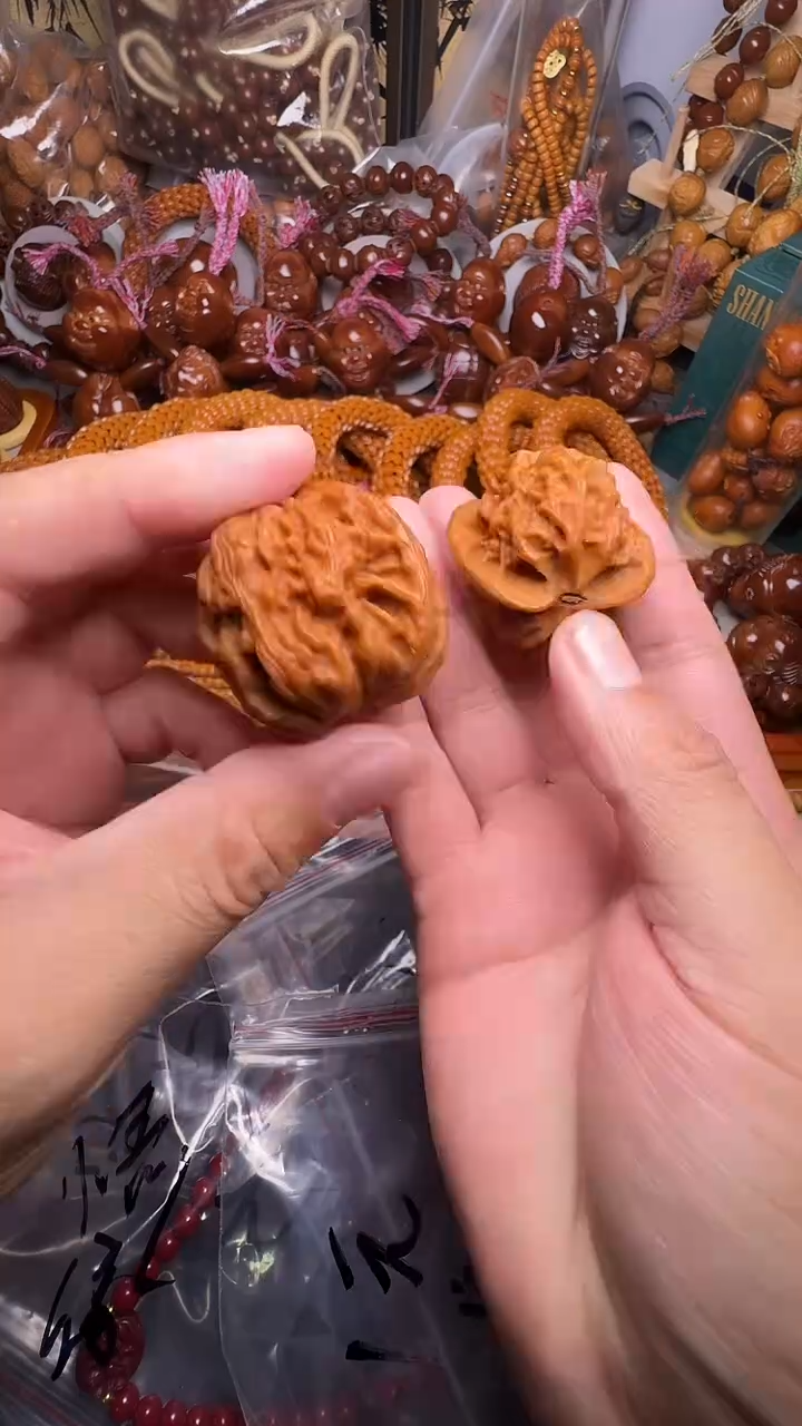 手串橄榄核核桃一对