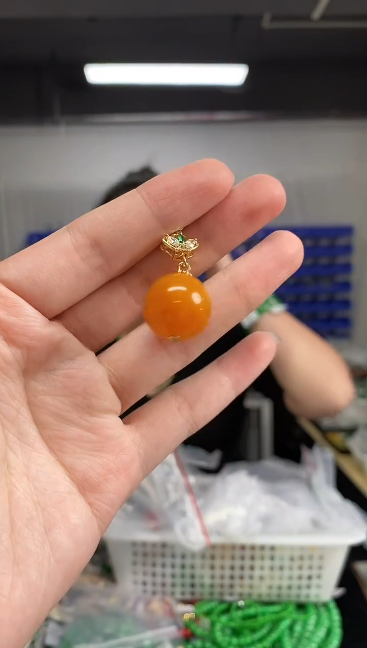 蜜蜡颈饰未镶嵌闪购链接   多样性发其一颜色微差