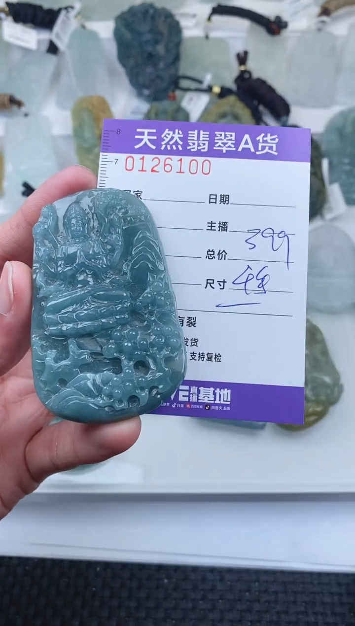 【闪购商品】翡翠颈饰未镶嵌        100