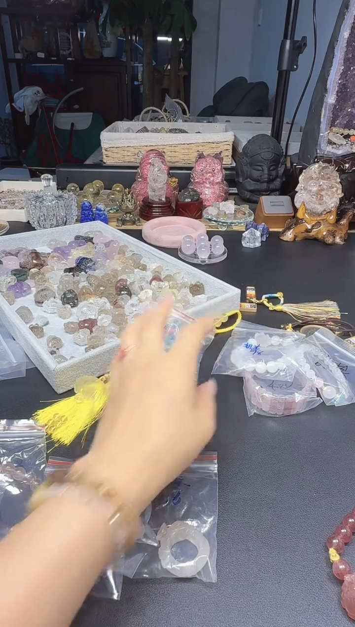 水晶珠宝半成品未镶嵌༊****ᦗ水晶吊坠