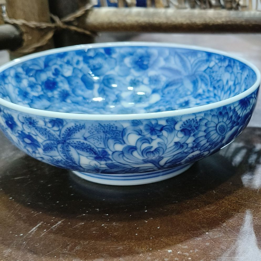 景德镇万花青花普洱杯56号