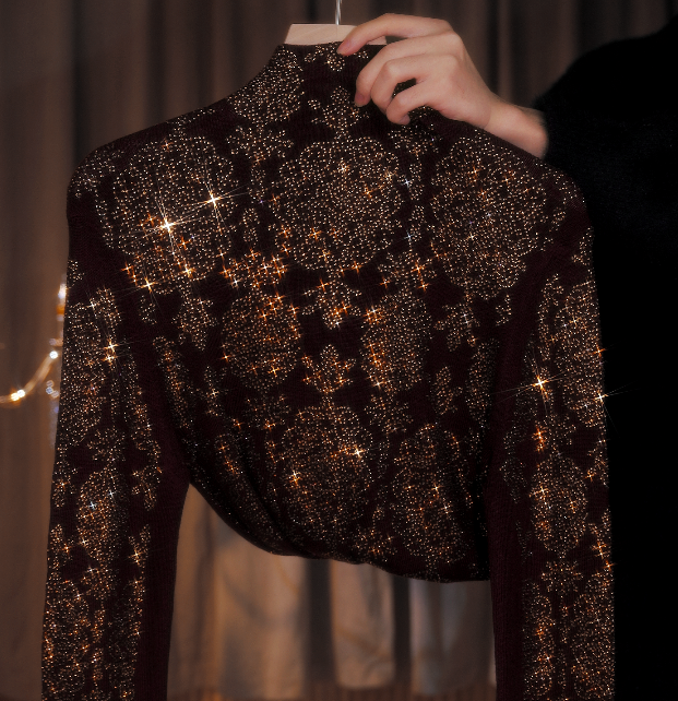 赵七七杨子纱高定山羊绒系列设计感女装冬季-0033