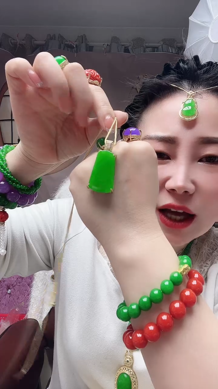 【闪购商品】翡翠颈饰14K金镶嵌26号