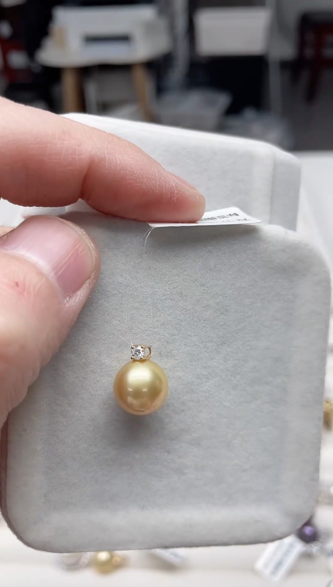 【闪购商品】海水珍珠吊坠(不含链)18K金镶嵌吊坠