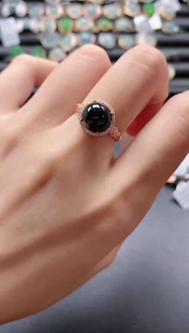 【闪购商品】翡翠戒指银S925镶嵌51151