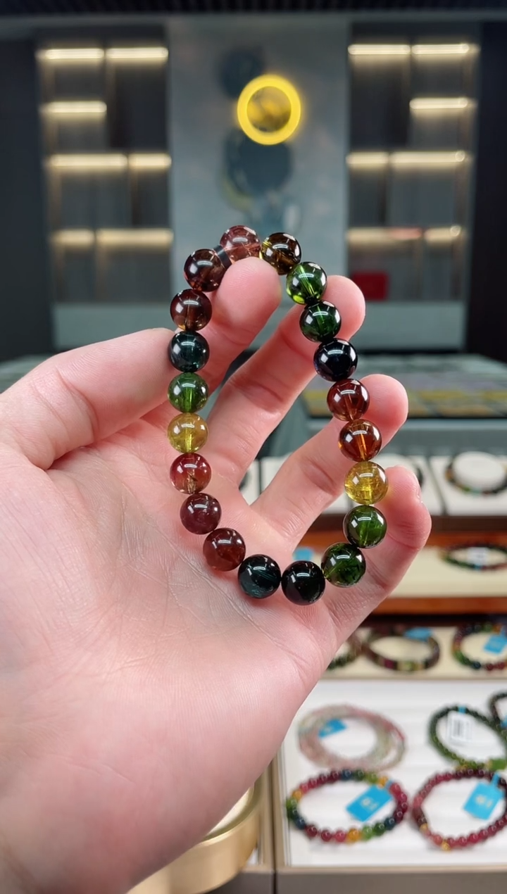 【闪购商品】碧玺收藏级单圈手串9mm+未镶嵌（多样性发一条）xion