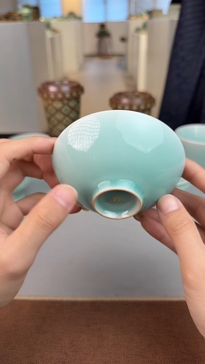 青瓷手工茶器包邮