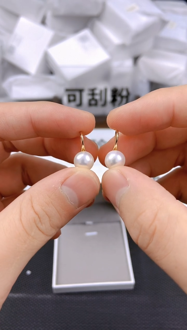 未镶嵌耳饰淡水珍珠ed1032
