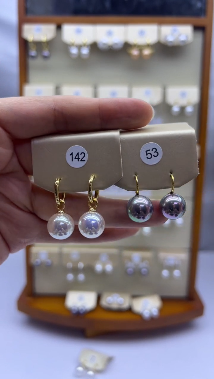 未镶嵌耳饰淡水珍珠142+53