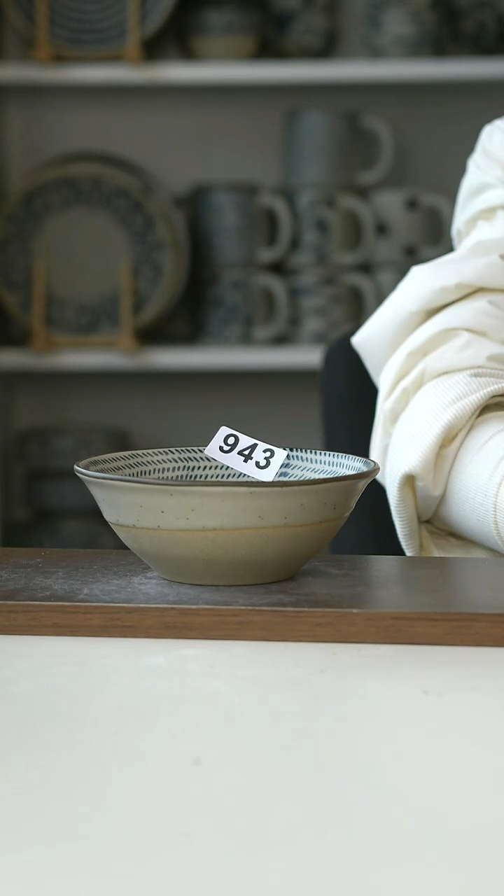 陶943瑕不退换跳刀年轮早餐碗14.5cm@7-7@