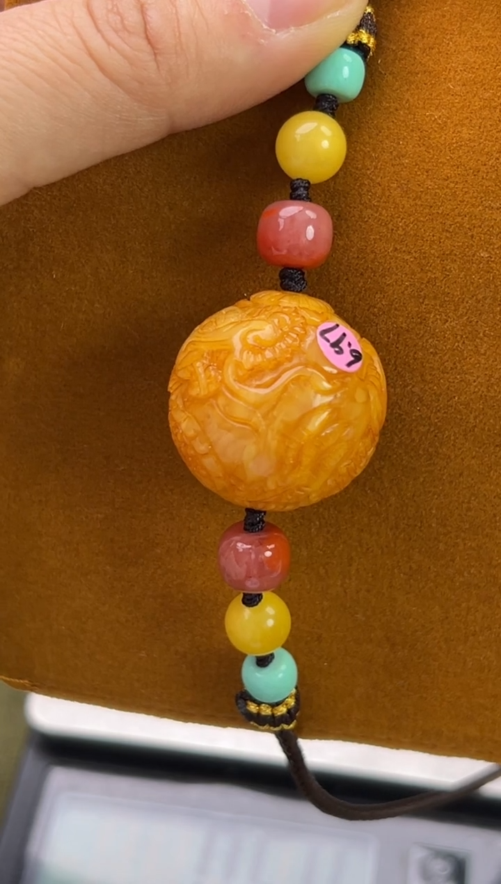 裸石琥珀未镶嵌琥珀蜜蜡吊坠