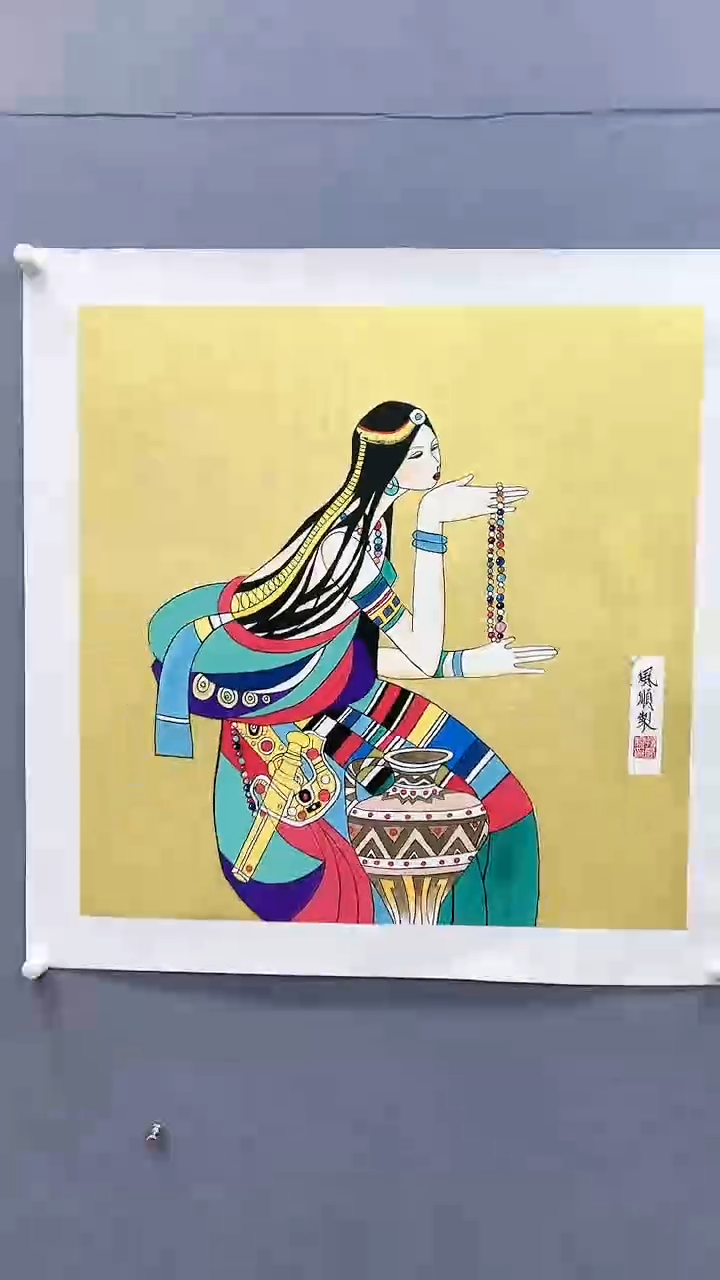 【闪购商品】绘画杨风顺绘画4平尺人物银奖作品