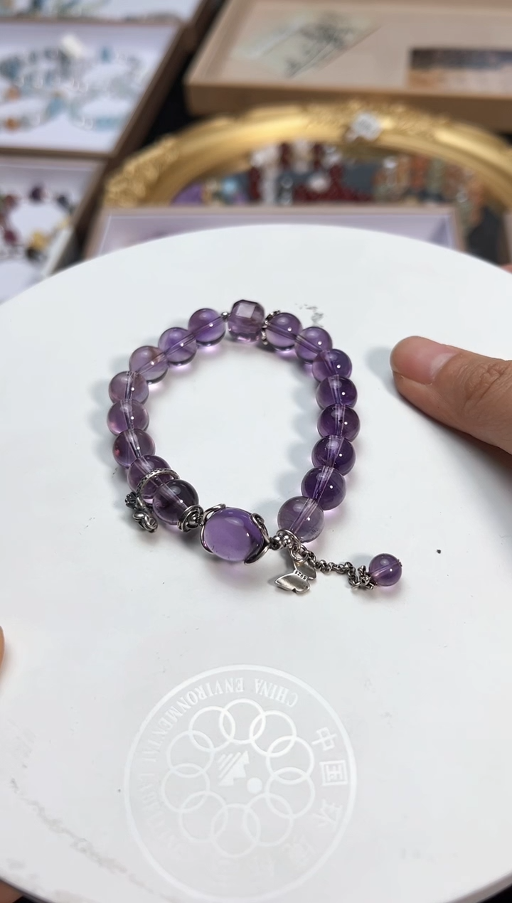 【闪购商品】水晶手链银S925镶嵌颜色微差多样性发货发其一