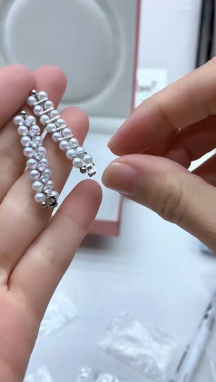 未镶嵌耳饰淡水珍珠多样性发其一