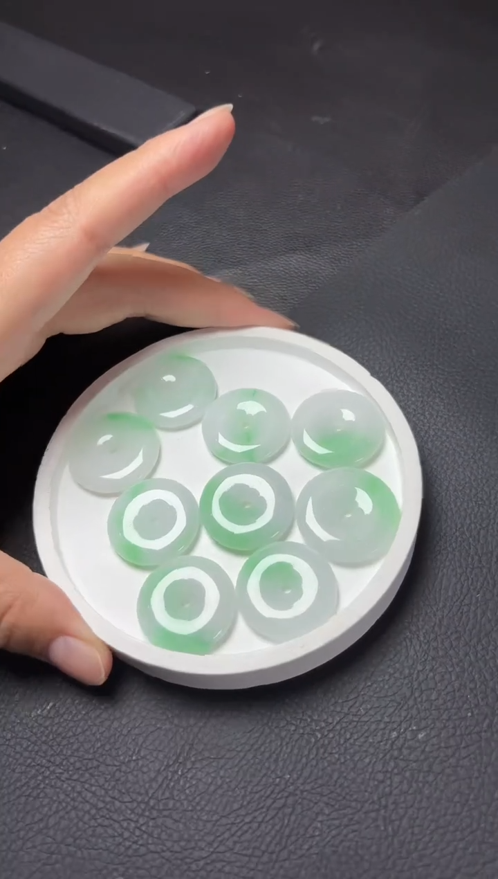 【闪购商品】翡翠颈饰未镶嵌K244-417平安扣多样性发一