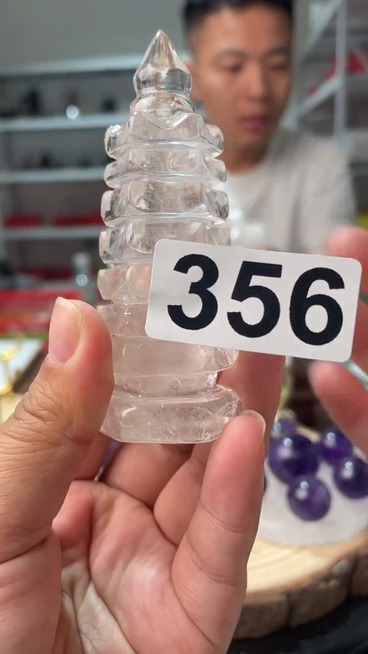 大型摆件（非配饰）未镶嵌水晶白水晶文昌塔356