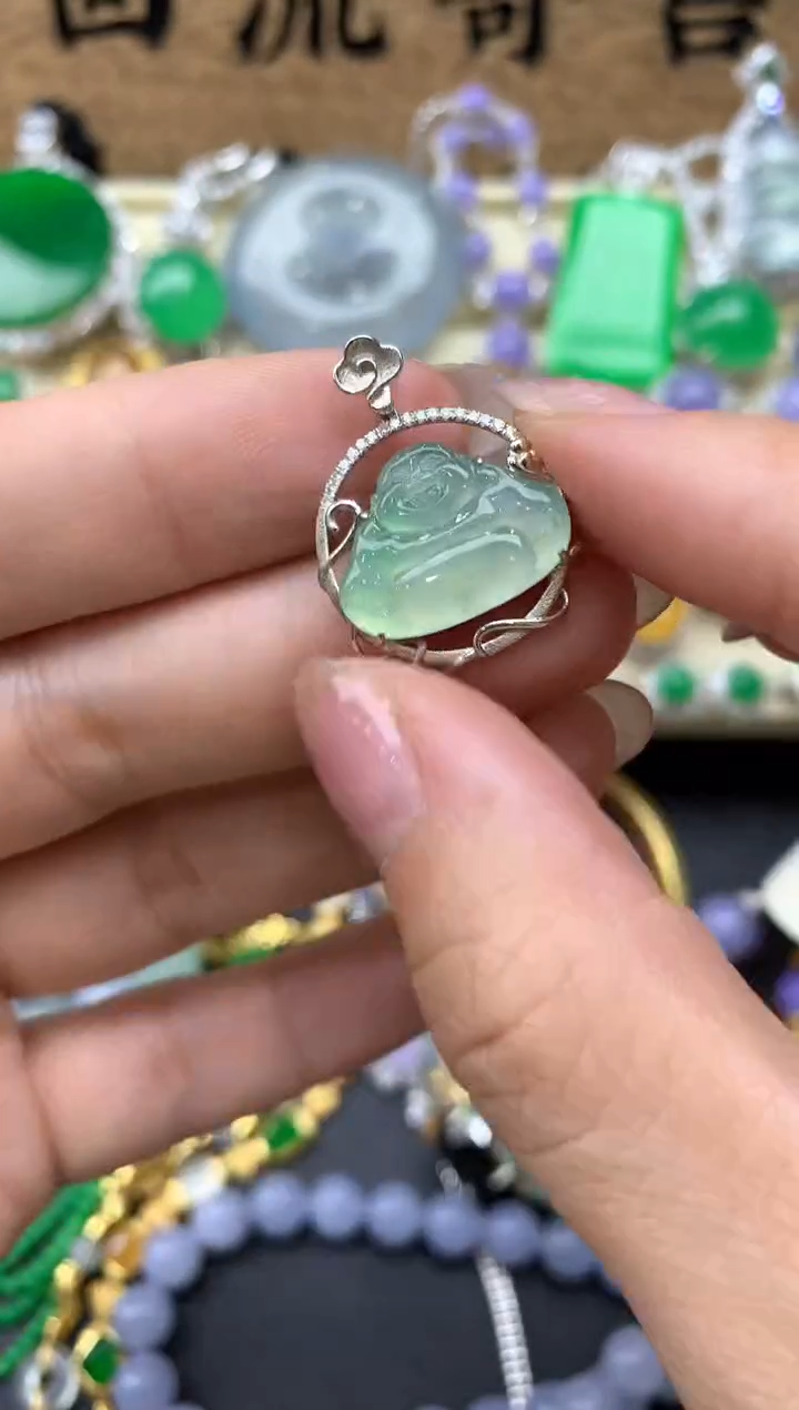 【闪购商品】翡翠颈饰18K金镶嵌246-中国好珍宝