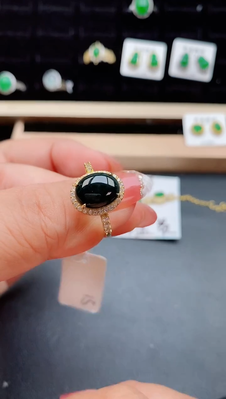 【闪购商品】翡翠戒指银S925镶嵌121212