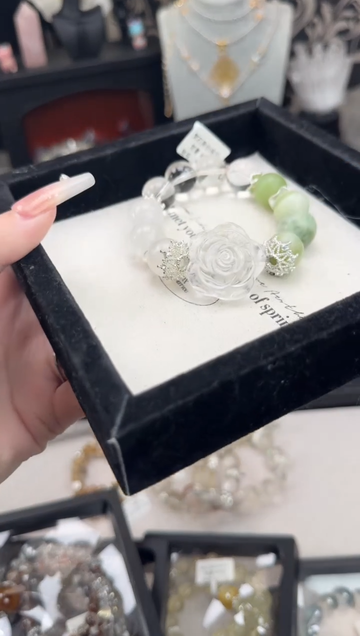 【闪购商品】水晶手链银S925镶嵌天然水晶 多样性发货
