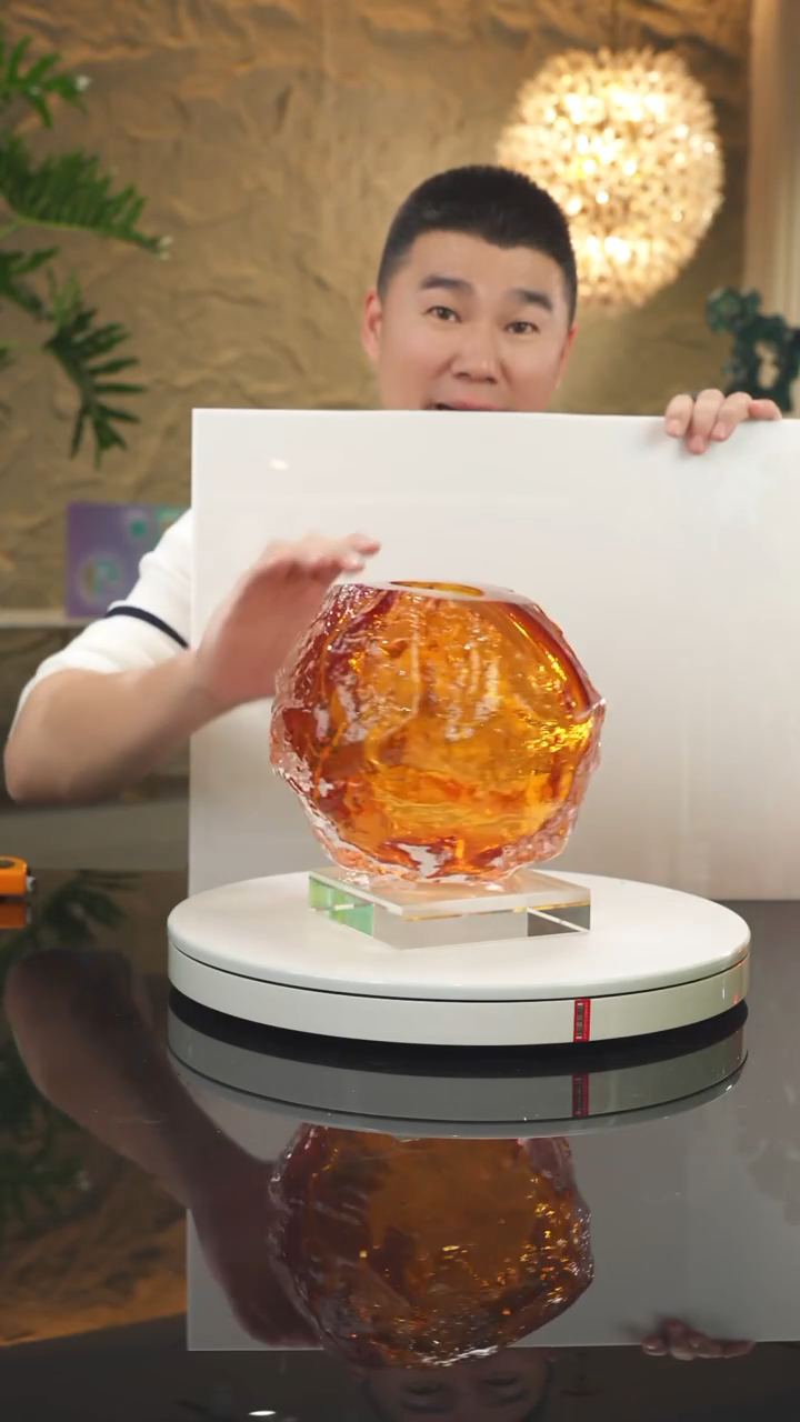 【闪购商品】瓷片火山石花瓶大号