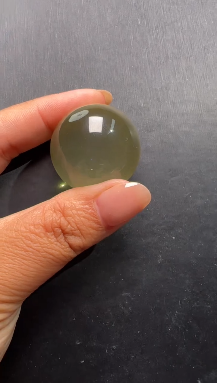 水晶珠宝半成品未镶嵌黄水晶球30-40m+ M38400 