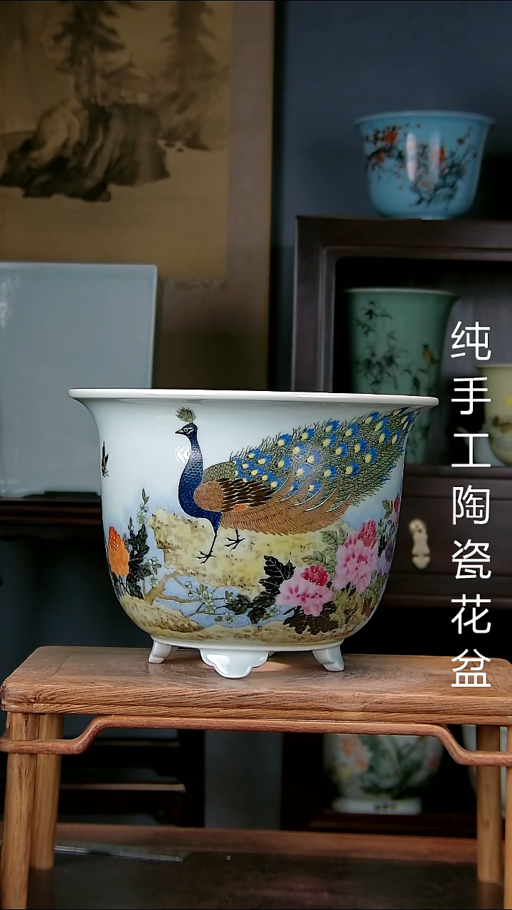 1景德镇手工陶瓷花盆