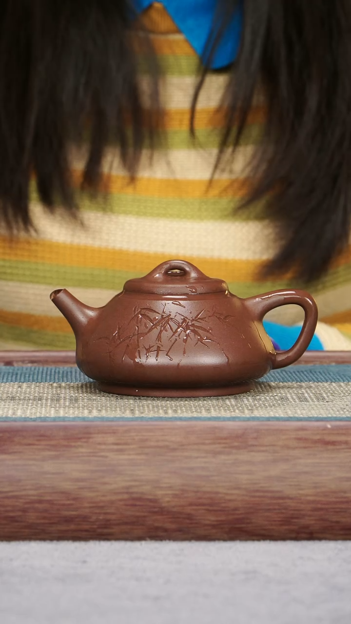 【闪购商品】紫砂茶壶底槽青 子冶石瓢