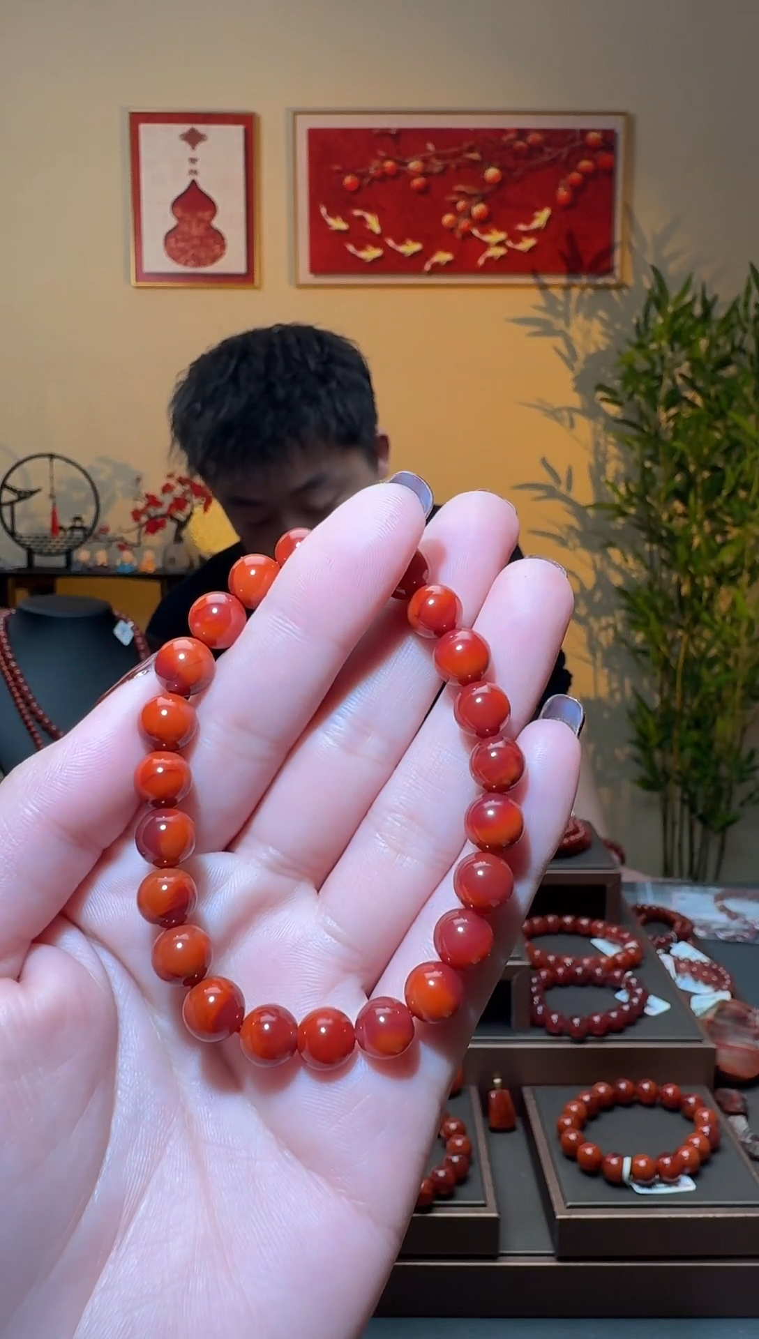 【闪购商品】南红玛瑙手串未镶嵌一条约8mm 多样性发货