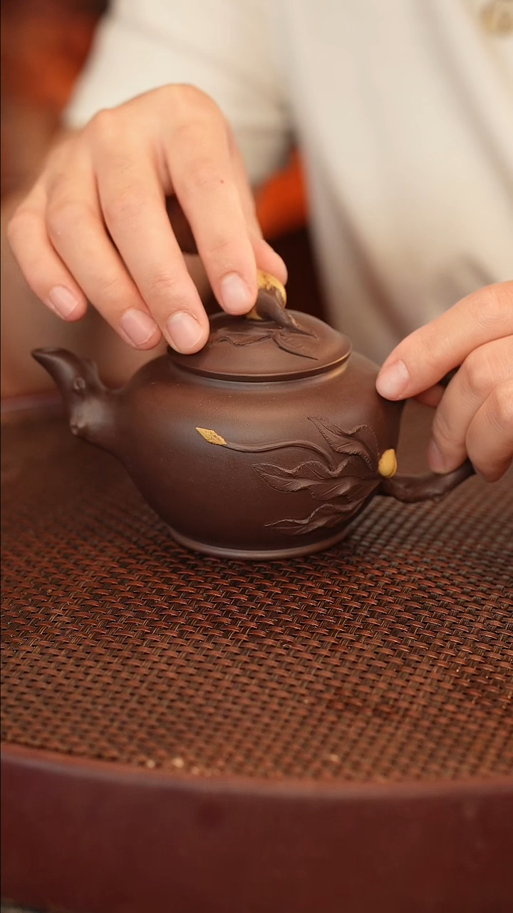 茶壶紫砂原矿手工制作宽口240cc