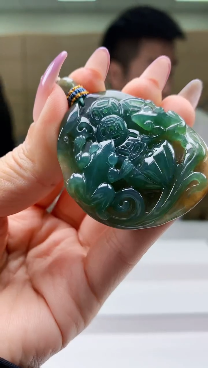 【闪购商品】定制翡翠未镶嵌5028ty-毛货挂件30