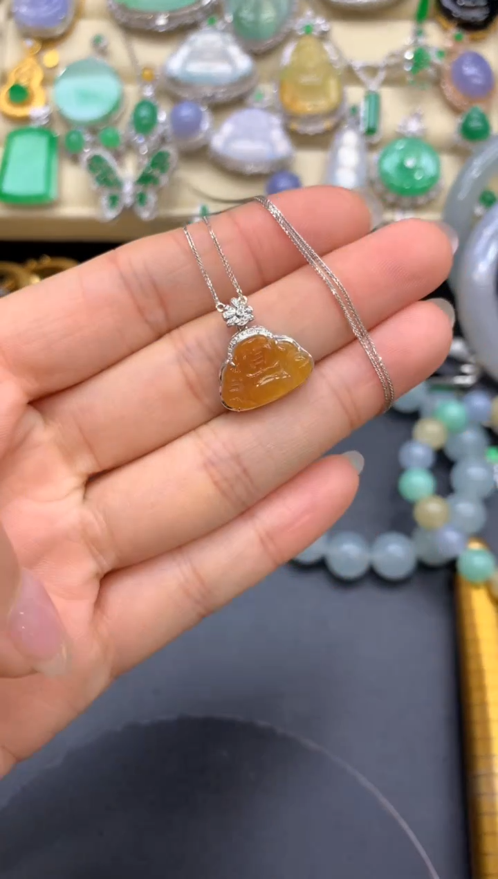 【闪购商品】翡翠颈饰18K金镶嵌290-中国好珍宝