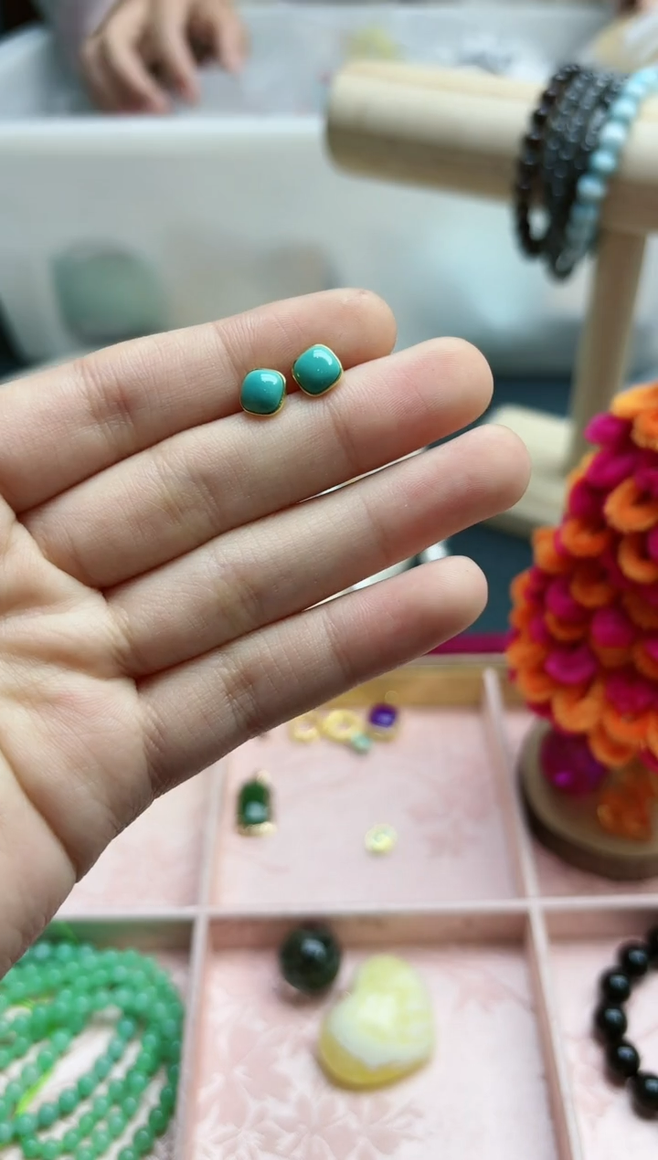 【闪购商品】绿松石吊坠18K金镶嵌18k金松石吊坠*1 WY