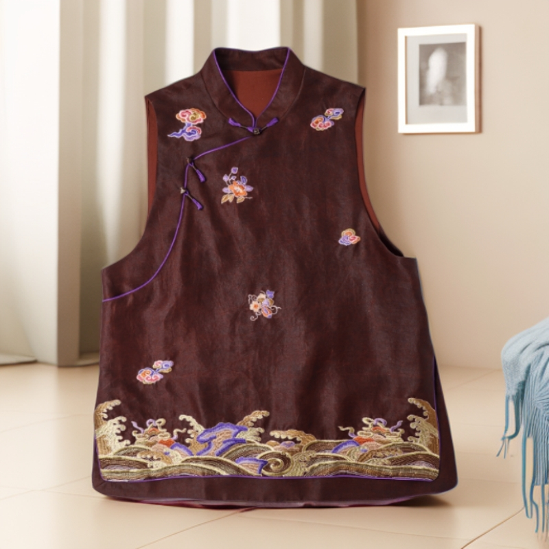 【粉丝专享】国风刺绣马甲S6738X