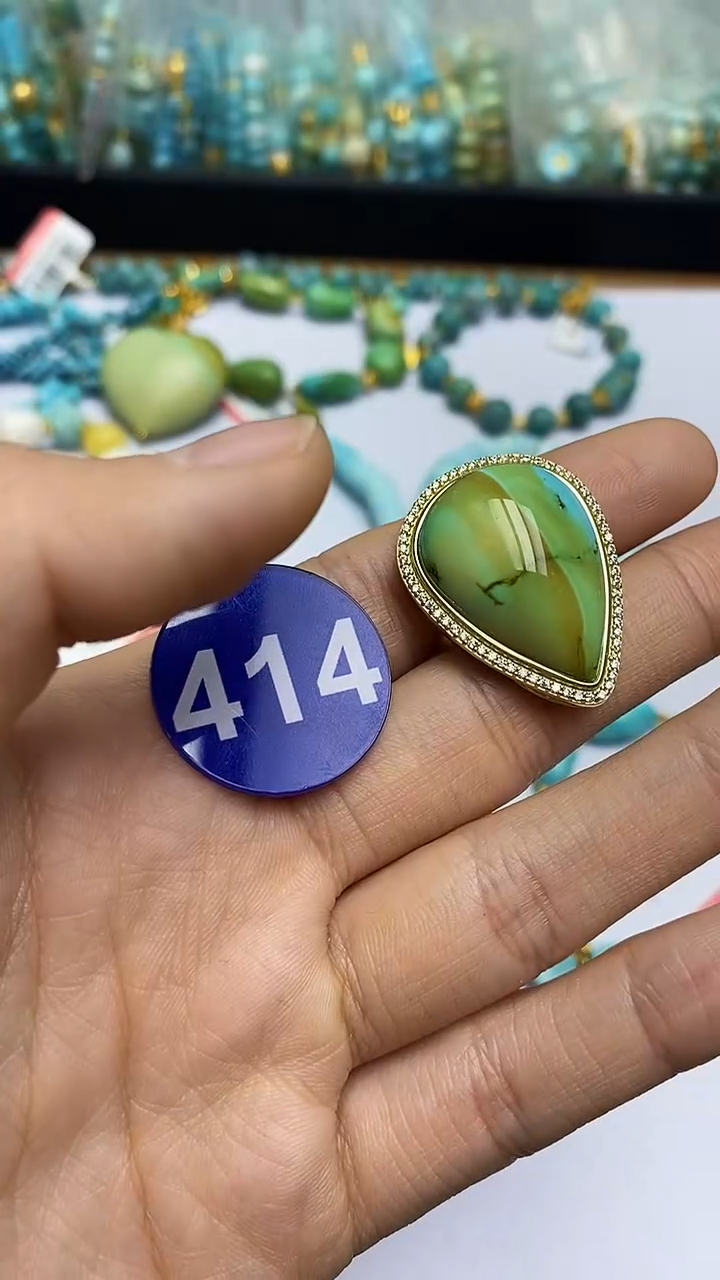 【闪购商品】绿松石戒指合金414戒指