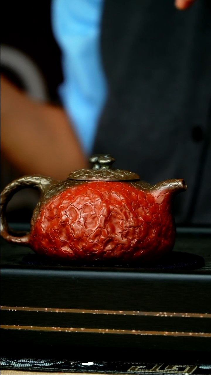 茶壶紫砂朱泥柴烧供春壶240cc